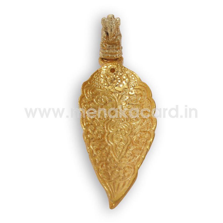 Gold Insence Stick Holder Leaf Small