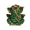 Designer Leaf Ganesha Green